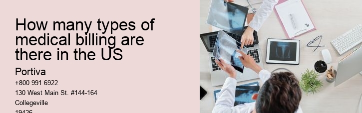 How many types of medical billing are there in the US