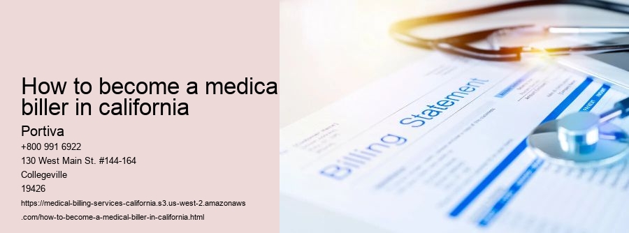 how to become a medical biller in california