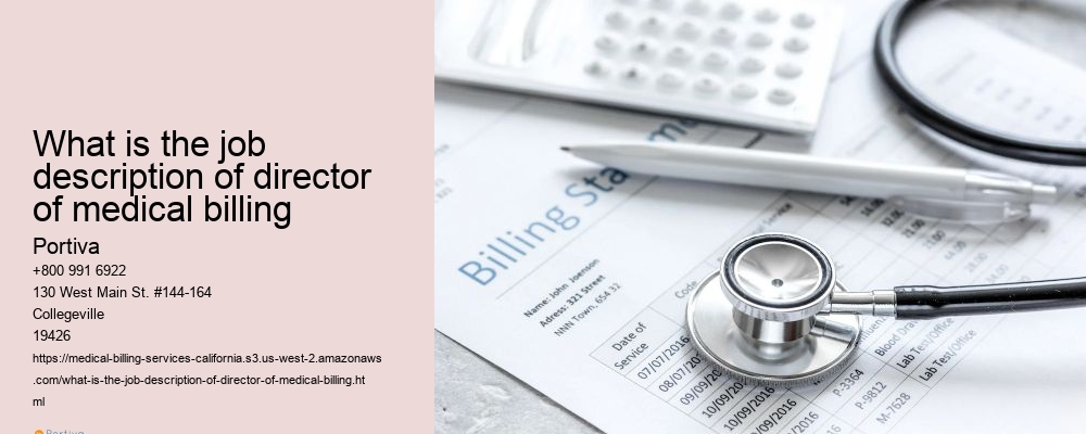 What is the job description of director of medical billing